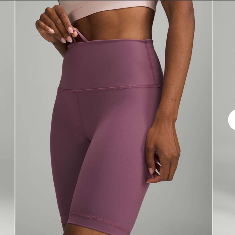 Lululemon Wunder Train High-Rise Short 8" Size 14 Vintage Plum
